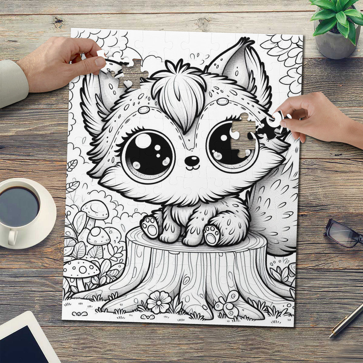 PUZZLE (Karton) "Kleiner Fuchs" (100-teilig)