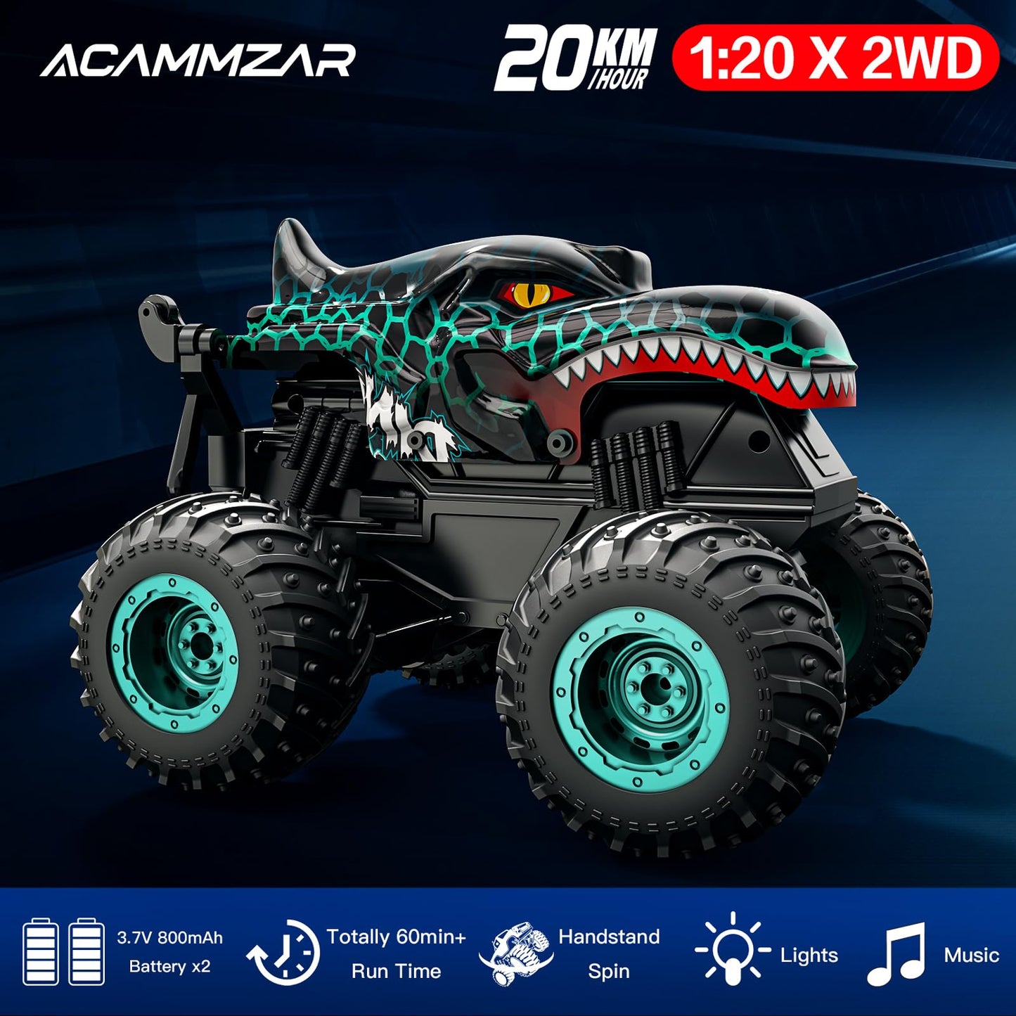 RC Monstertruck "SHARK" & "DINO" - Ferngesteuert