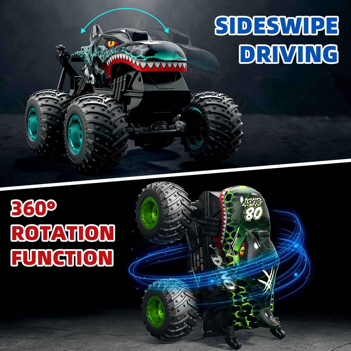 RC Monstertruck "SHARK" & "DINO" - Ferngesteuert