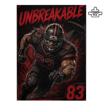 PUZZLE (Karton) - "UNBREAKABLE" (1000-teilig) - American Football